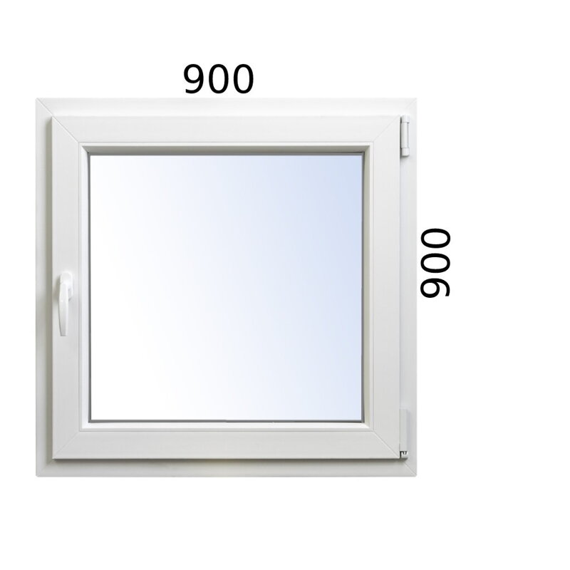 Plastové okno 900x900 OS pravé ALUPLAST - Trojsklo Plastové okno 900x900 OS pravé ALUPLAST - Trojsklo
