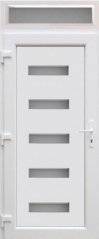 Plastové vchodové dvere jednokrídlové Modern1 s horným svetlíkom FIX Plastové vchodové dvere jednokrídlové Modern1 s horným svetlíkom FIX