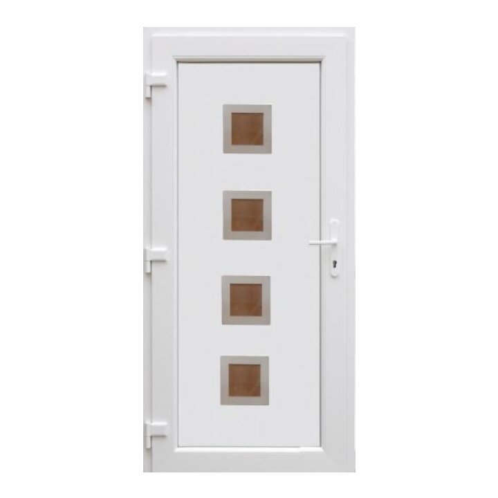 Plastové vchodové dvere INOX 2 Plastové vchodové dvere INOX 2