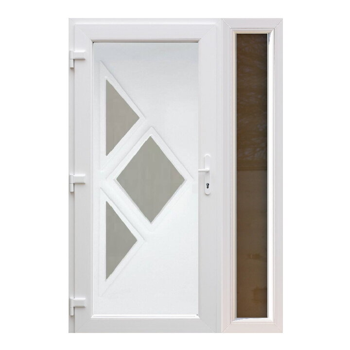 Plastové vchodové dveře Iron s bočním světlíkem FIX