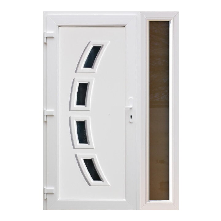 Plastové vchodové dvere jednokrídlové Lili s bočným svetlíkom FIX