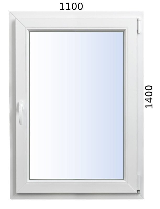 Plastové okno 110x1400 OS SALAMANDER 72 MD - Trojsklo 