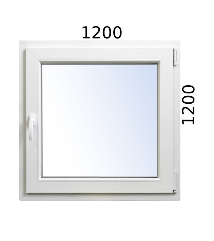 Plastové okno 1200x1200 OS SALAMANDER 72 MD - Trojsklo 
