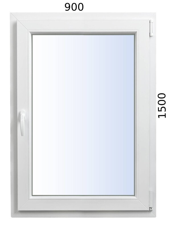 Plastové okno 900x1500 OS SALAMANDER 72 MD - Trojsklo 