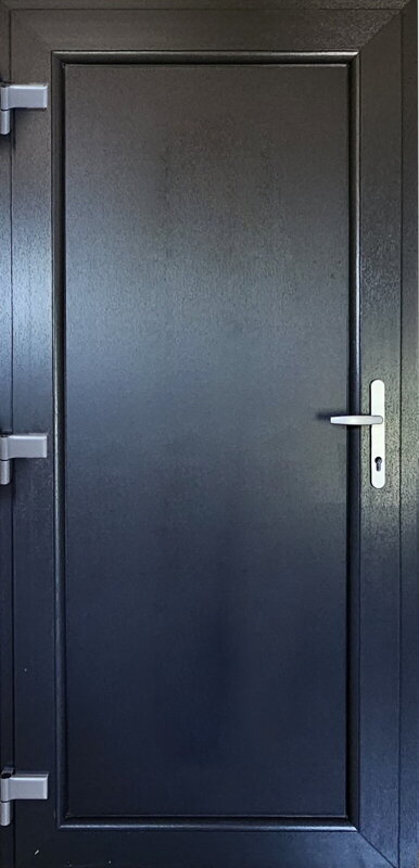 Plastové vchodové dvere plné obojstranný antracit