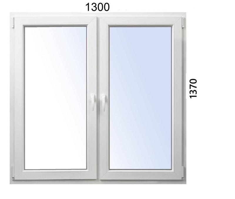 Plastové okno 1300x1370 O+OS ALUPLAST 7000 -Trojsklo - Biela/Zlatý dub