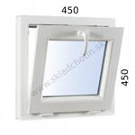 Plastové okno 450x450 S profil Avantgarde 7000 