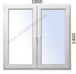 Plastové okno 1800x1400 O+OS profil Avantgarde 7000