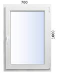 Plastové okno 700x1000 OS profil Avatgarde 7000