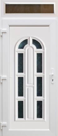 Plastové vchodové dvere jednokrídlové Magnolia 8 s horným svetlíkom FIX