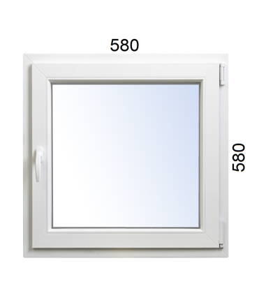Plastové okno 580x580 OS pravé