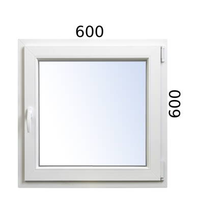 Plastové okno 600x600 OS pravé ALUPLAST