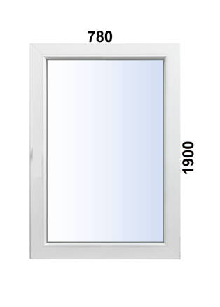 Plastové okno 780x1900 FIX - neotváracie ALUPLAST