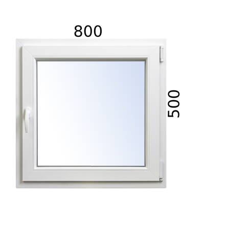 Plastové okno 800x500 OS pravé ALUPLAST