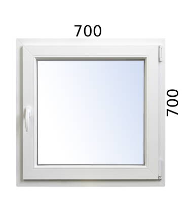 Plastové okno 700x700 OS pravé