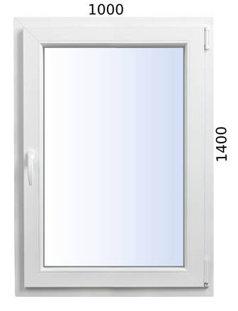 Plastové okno 1000x1400 OS pravé Rehau