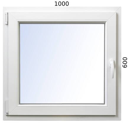 Plastové okno 1000x600 OS ľavé ALUPLAST