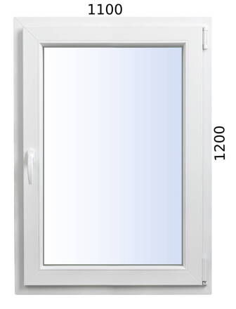 Plastové okno 1100x1200 OS pravé Rehau