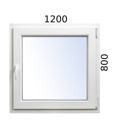 Plastové okno 1200x800 OS pravé Rehau