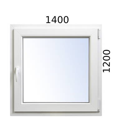 Plastové okno 1400x1200 OS pravé ALUPLAST - Trojsklo