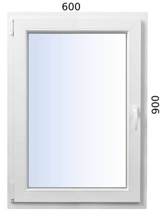 Plastové okno 600x900 OS ľavé ALUPLAST - Trojsklo