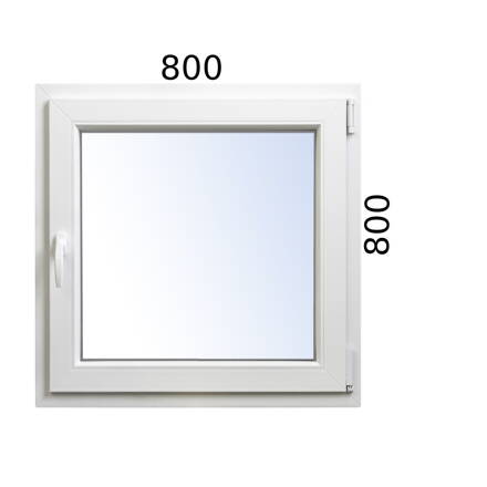 Plastové okno 800x800 OS pravé ALUPLAST