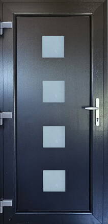 Plastové vchodové dvere Modern 3 antracit