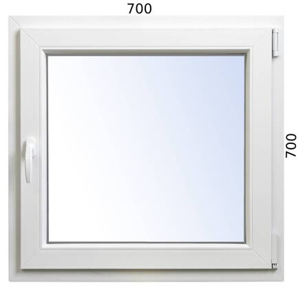 Plastové okno 700x700 OS pravé ALUPLAST - Trojsklo