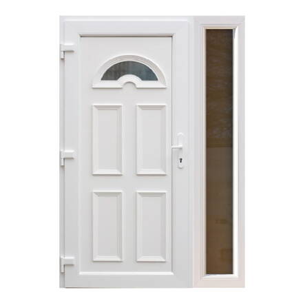Plastové vchodové dvere jednokrídlové Chala s bočným svetlíkom FIX