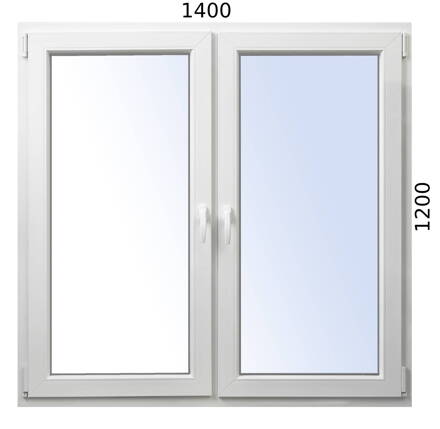 Plastové okno 1400x1200 O+OS