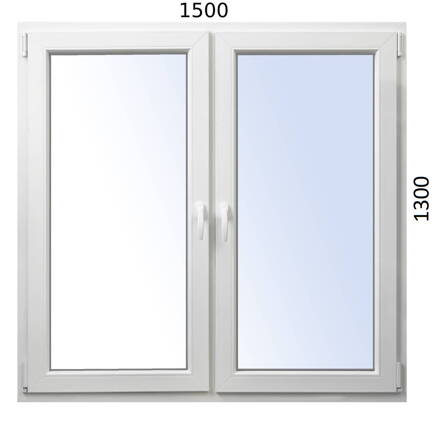 Plastové okno 1500x1300 O+OS