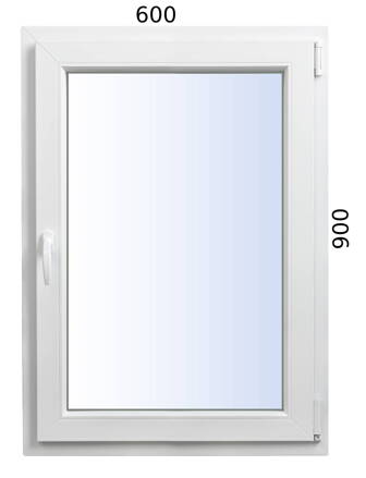Plastové okno 600x900 OS pravé ALUPLAST