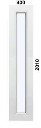 Plastové okno 400x2010 FIX - sklo dubová kôra 