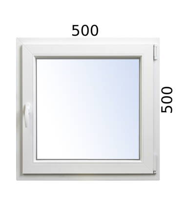 Plastové okno 500x500 OS pravé ALUPLAST